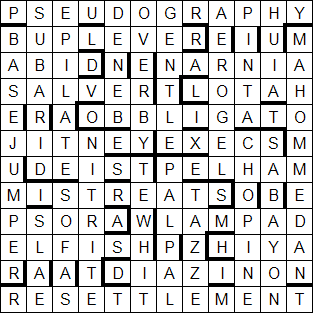 completed grid