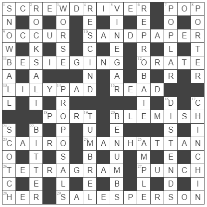 picture of the completed grid