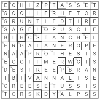 picture of the completed grid