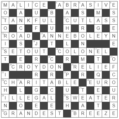 picture of the completed grid