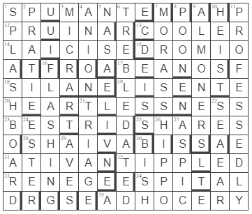 picture of the completed grid