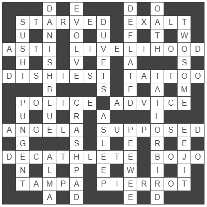 picture of the completed grid