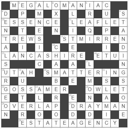 picture of the completed grid