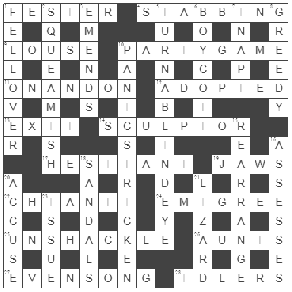 picture of the completed grid