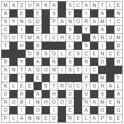 picture of the completed grid