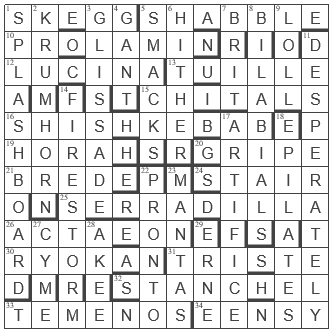 picture of the completed grid