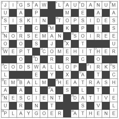 picture of the completed grid