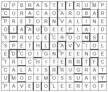 picture of the completed grid