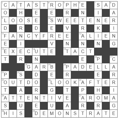 picture of the completed grid