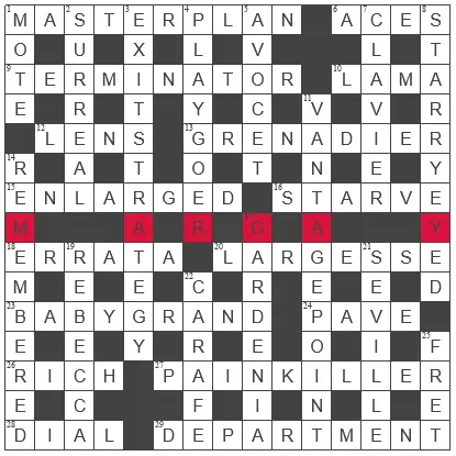 picture of the completed grid