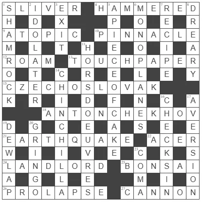 picture of the completed grid