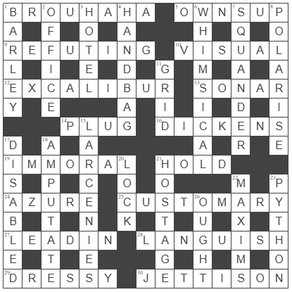 picture of the completed grid