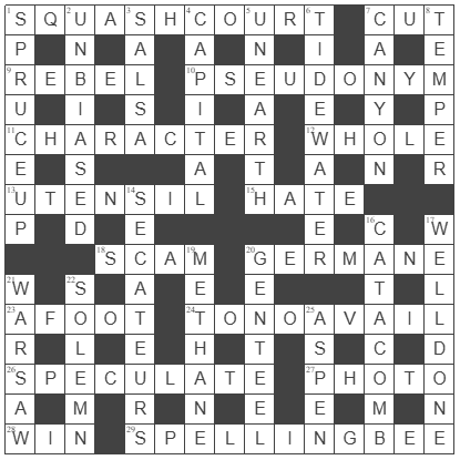 picture of the completed grid