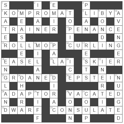 picture of the completed grid