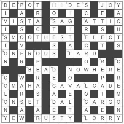 picture of the completed grid