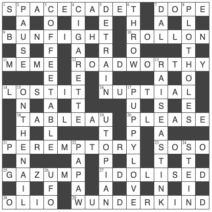 picture of the completed grid