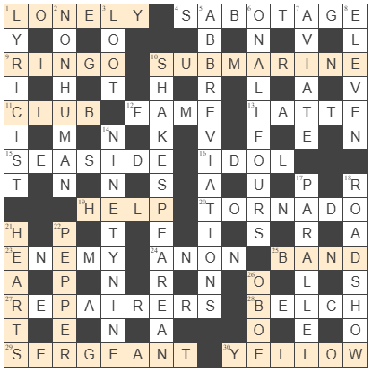 picture of the completed grid